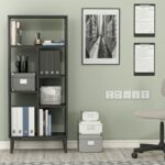 Βιβλιοθήκη Penta μαύρο μάρμαρο μελαμίνη 60x29 6x138 6εκ ed4859