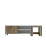 Έπιπλο TV Poesia 2 άσπρο χρώμα μελαμίνη 180x40x55cm ed4863 - Image 4