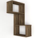 Ραφιέρα Folk καρυδί μελαμίνη 46 8x45x89 2εκ ed4869 - Image 4