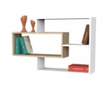 Ραφιέρα Sementha άσπρο καρυδί μελαμίνη 104 1x22x66 2εκ ed4878 - Image 3