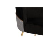 Σετ καρέκλες Madrid μέταλλο βελούδο μαύρο 4 τεμάχια 50x49x90cm ed4883 - Image 5