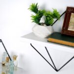 Ραφιέρα Crorl μαύρο άσπρο μελαμίνη μεταλλικό πλαίσιο 30x30x14εκ ed4888 - Image 5