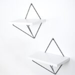 Ραφιέρα Crorl μαύρο άσπρο μελαμίνη μεταλλικό πλαίσιο 30x30x14εκ ed4888 - Image 4