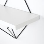 Ραφιέρα Crorl μαύρο άσπρο μελαμίνη μεταλλικό πλαίσιο 30x30x14εκ ed4888 - Image 2