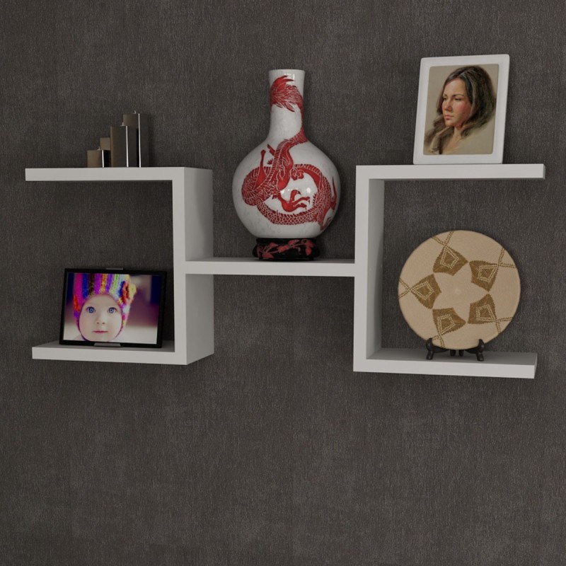 4889_0-800x800 Ραφιέρα Norm άσπρο μελαμίνη 75x14 5x28 5εκ ed4889 - Image 1