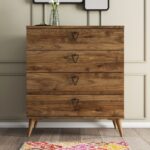 Συρταριέρα Versa μελαμίνη καρυδί 80x45x90 8cm ed4899 - Image 4