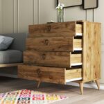 Συρταριέρα Versa μελαμίνη καρυδί 80x45x90 8cm ed4899 - Image 5