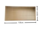 Καθρέφτης Nesta 62x130cm mdf ασημί ed4908 - Image 2