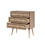 Συρταριέρα Trio μελαμίνη 80x40x90cm ed4909 - Image 3