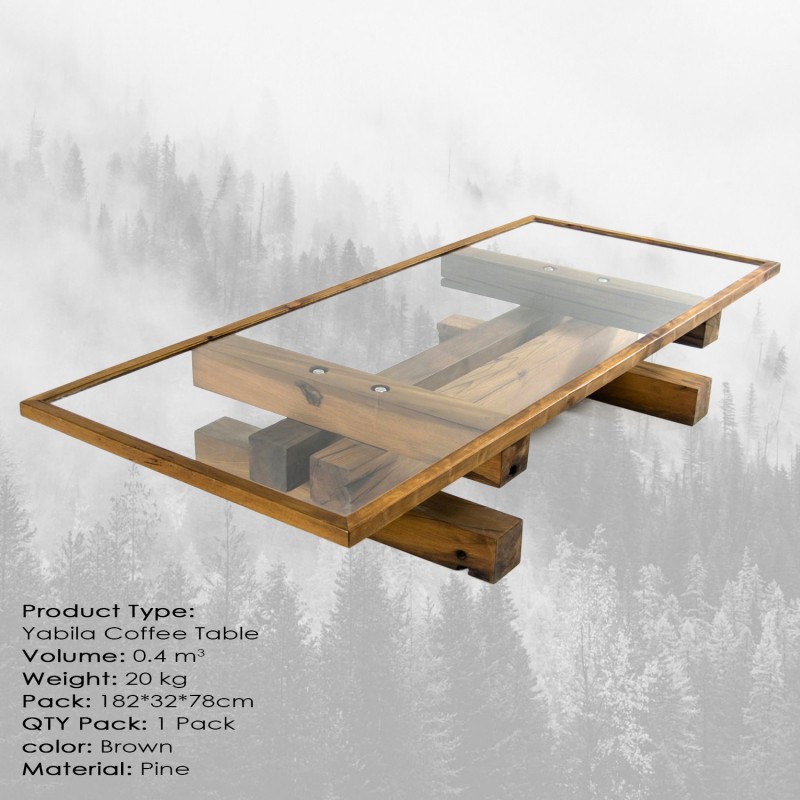 4912_0-800x800 Τραπέζι σαλονιού Yabila μασίφ ξύλο επιφάνεια γυαλί 180x76x30εκ ed4912 - Image 1