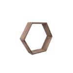 Ραφιέρα Hex καρυδί ξύλο 40x10x40εκ ed4924 - Image 2