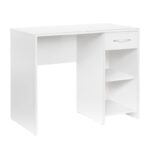 Γραφείο Sesami λευκό 90x52x75cm μελαμίνη ed4930 - Image 3