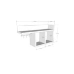 Ράφι τοίχου Pare pine μελαμίνη 72x18x37cm ed4950 - Image 2