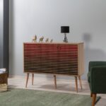 Μπουφέ Mente 2 SONOMA OAK ΜΕΛΑΜΙΝΗ 120x36xH90cm ed4960