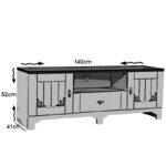 Έπιπλο tv Zeka 140x41x52cm μελαμίνη ed4964 - Image 2