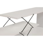 Έπιπλο tv Zano λευκό χρώμα μελαμίνη 120x30x40cm ed4969 - Image 5