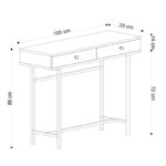Κονσόλα Esta δρυς μελαμίνη 100x86x35εκ ed496 - Image 2