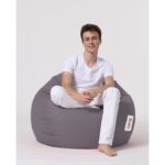 Πουφ Premium XXL Fume αδιάβροχο ύφασμα 115x39cm ed4973 - Image 3