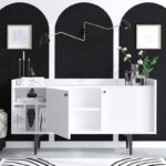 Μπουφέ Alphabeto μελαμίνη λευκή 150x40x80cm ed4975 - Image 5