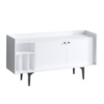 Μπουφέ Alphabeto μελαμίνη λευκή 150x40x80cm ed4975 - Image 3