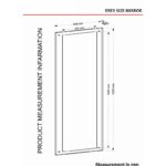 Καθρέφτης Eres μελαμίνη 44 8x1 8x105cm ed4980 - Image 2