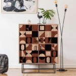 Ντουλάπι Quantum Solo μελαμίνη 93x36x115cm μεταλλικά πόδια ed4981