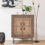 Ντουλάπι Quantum Solo μελαμίνη 93x36x115cm μεταλλικά πόδια ed4982