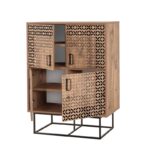 Ντουλάπι Quantum Solo μελαμίνη 93x36x115cm μεταλλικά πόδια ed4982 - Image 4