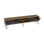 Έπιπλο tv Asti λευκό χρυσό χρώμα μελαμίνη 180x45 6x35 2cm ed4983 - Image 3