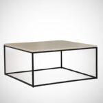 Τραπέζι σαλονιού Poly δρυς μελαμίνη μεταλλικός σκελετός 75x75x43εκ ed4984 - Image 4