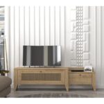 Έπιπλο tv Procida μελαμίνη oak 180x35x50cm ed4988