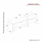 Έπιπλο tv Procida μελαμίνη oak 180x35x50cm ed4988 - Image 3