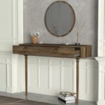 Κονσόλα Goldy καρυδί μελαμίνη 120x35x90εκ ed4997 - Image 5