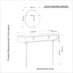 Κονσόλα Goldy καρυδί μελαμίνη 120x35x90εκ ed4997 - Image 2
