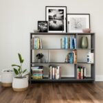 Βιβλιοθήκη Lavina ανθρακί μελαμίνη 152 2 x25x119 6εκ ed5002