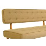 Καναπές ξύλινος διθέσιος Rois Milky Brown 140x64x78cm ed5009 - Image 4