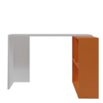 Γραφείο Voi λευκό πορτοκαλί 120x75cm μελαμίνη ed5017 - Image 4