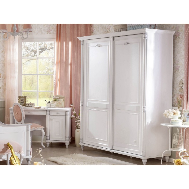 5018_0-800x800 Ντουλάπα Romantica συρόμενη πόρτα 170x64x210cm μελαμίνη ed5018 - Image 1