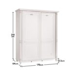 Ντουλάπα Romantica συρόμενη πόρτα 170x64x210cm μελαμίνη ed5018 - Image 2