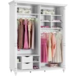 Ντουλάπα Romantica συρόμενη πόρτα 170x64x210cm μελαμίνη ed5018 - Image 5