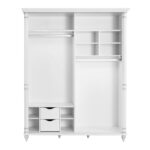 Ντουλάπα Romantica συρόμενη πόρτα 170x64x210cm μελαμίνη ed5018 - Image 3