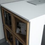 Γραφείο Londra λευκό καρυδί μελαμίνη 120x65x75cm ed5032 - Image 4