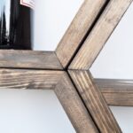 Ραφιέρα Hex καρυδί ξύλο 40x10x40εκ ed5042 - Image 4