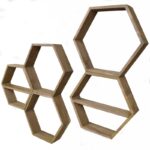 Ραφιέρα Hex καρυδί ξύλο 40x10x40εκ ed5042 - Image 3