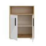 Ντουλάπι μπάνιου Moon Sapphire δρυς άσπρο μελαμίνη 60x29 6x96 6εκ ed5043 - Image 3