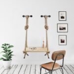 Ραφιέρα Kom δρυς ξύλο μέταλλο 60x55x90εκ ed5057 - Image 4