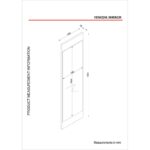 Καθρέφτης Bianca 120x35cm μελαμίνη ed5089 - Image 2