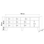 Έπιπλο τηλεόρασης Marea 160x45x65cm atlantic pine ed5107 - Image 2