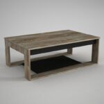 Τραπέζι σαλονιού Costa oak μαύρο μελαμίνη 112x71x40εκ ed5118 - Image 4