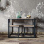 Σετ τραπεζαρία με καρέκλες Atlantis μέταλλο μελαμίνη 105x55x78cm ed511 - Image 5